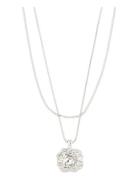 Feel Recycled Necklace 2-In-1 Set Accessories Jewellery Necklaces Dainty Necklaces Silver Pilgrim