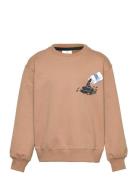 Tnmarcus Os Sweatshirt Tops Sweatshirts & Hoodies Sweatshirts Beige The New