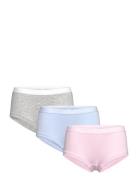 Brief Hipster 3P Solid Night & Underwear Underwear Underpants Pink Lindex