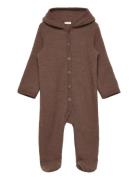 Hush Wool Wholesuit Outerwear Fleece Outerwear Fleece Suits Brown Fixoni