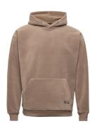 Rrjagger Sweat Boxy Fit Tops Sweatshirts & Hoodies Hoodies Beige Redefined Rebel