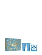 Gift Set Eau Fraiche Edt + Shower Gel + After Shave Balm Beauty Men All Sets Nude Versace Fragrance