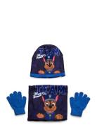 Bonnet + Gloves + Collar Accessories Headwear Hats Beanie Multi/patterned Paw Patrol