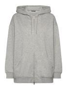 Over D Hoodie Tops Sweatshirts & Hoodies Hoodies Grey Monki