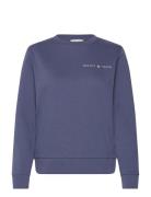 Reg Printed Graphic C-Neck Tops Sweatshirts & Hoodies Sweatshirts Blue GANT