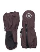 Mittens Long W. Zipper Accessories Gloves & Mittens Mittens Burgundy Color Kids