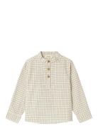 Nmmdamieno Ls Loose Shirt Lil Tops Shirts Long-sleeved Shirts Beige Lil'Atelier