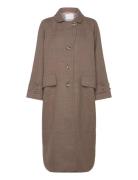 Kiara Coat Native Wool Uldfrakke Frakke Brown Naja Lauf