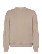 Loosefit Sweater Tops Sweatshirts & Hoodies Sweatshirts Beige Monki