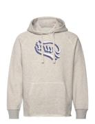 Cut Off Hoodie Tops Sweatshirts & Hoodies Hoodies Grey GANT