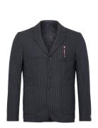 Relaxed 3-Button Wool-Blend Pinstripe Blazer Suits & Blazers Blazers Single Breasted Blazers Black Scotch & Soda