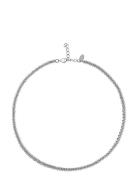 Gemma Necklace Rhodium Accessories Jewellery Bracelets Chain Bracelets Silver Caroline Svedbom