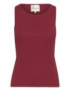 Mandymw Top Tops T-shirts & Tops Sleeveless Burgundy My Essential Wardrobe