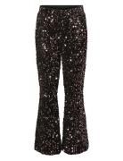 Vmbella Sequins Hw Flared Pant Jrs Girl Bottoms Trousers Black Vero Moda Girl