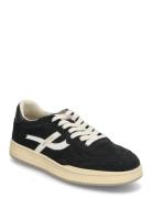 Elan Pippa Suede Anthracite Ecru Low-top Sneakers Black Pompeii