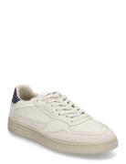 Elan Leather Ecru Jeans Low-top Sneakers White Pompeii