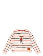 Square Stripe Sweatshirt Tops Knitwear Pullovers Multi/patterned Pippi Langstrømpe