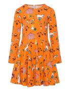 Circus Pippi Dress Dresses & Skirts Dresses Casual Dresses Long-sleeved Casual Dresses Orange Pippi Langstrømpe