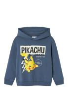 Nkmshepa Pokemon Nreg Sw Wh Bru Noos Sky Tops Sweatshirts & Hoodies Hoodies Blue Name It