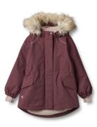 Jacket Mathilde Tech Outerwear Shell Clothing Shell Jacket Purple Wheat