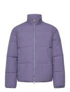 Puffer Jacket-Heron Foret Jakke Purple Edwin