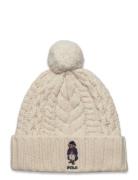 Polo Bear Cable Pom-Pom Beanie Accessories Headwear Beanies Cream Polo Ralph Lauren