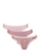 Sloggi Go Crush String C3P G-streng Undertøj Pink Sloggi