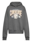 Converse Boxy Graphic Hoodie Tops Sweatshirts & Hoodies Hoodies Grey Converse