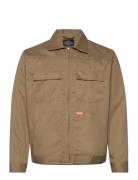 Kansas Mn Twill Jacket Tynd Jakke Khaki Green Mads Nørgaard