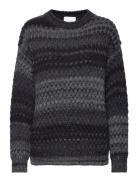 Gio Sweater Tops Knitwear Jumpers Grey Noella