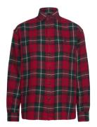 Relaxed Fit Plaid Cotton Shirt Tops Shirts Long-sleeved Red Polo Ralph Lauren