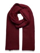 Soft Knitted Scarf Accessories Scarves Winter Scarves Burgundy Gina Tricot