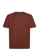 Ess Seasonal Reg Fit Solid Tee Tops T-Kortærmet Skjorte Brown Tommy Hilfiger