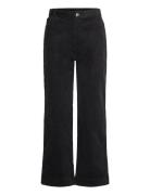 Regular Waist Straight Leg Corduroy Trousers Bottoms Trousers Straight Leg Black Monki