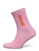 Sock Single Play Lingerie Socks Regular Socks Pink Mads Nørgaard