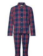 Flannel Pj Set Shirt And Pants Gb Pyjamas Nattøj Navy GANT