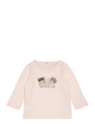 T-Shirt L/S Tops T-shirts Long-sleeved T-Skjorte Pink United Colors Of Benetton