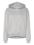 Essence Standard Hoodie Tops Sweatshirts & Hoodies Sweatshirts Grey Weekday