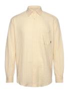 Wbyuzo Struck Shirt Designers Shirts Casual Beige Woodbird