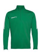 Progress Halfzip Ls Tee M Sport Sweatshirts & Hoodies Fleeces & Midlayers Green Craft