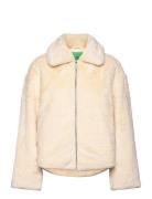 Jacket Outerwear Faux Fur Cream United Colors Of Benetton