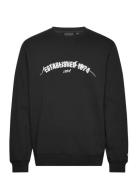 Established 1874 Graphic Crew Neck Sweatshirt Tops Sweatshirts & Hoodies Sweatshirts Black Lyle & Scott