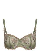 Champs Elysees Half-Cup Balcony Bra Lingerie Bras & Tops Balc Tte Bras Green CHANTELLE