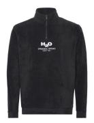 Blåvand Ii Fleece Half Zip Tops Sweatshirts & Hoodies Fleeces & Midlayers Black H2O