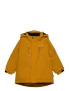 Helicopter Winter Jacket Kids Teal Sport Snow-ski Clothing Snow-ski Jacket Yellow ISBJÖRN Of Sweden