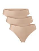 Women's Invisible Thong Sport Panties Thong Beige Danish Endurance