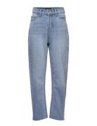 Nlfraven Dnmizza Hw Ankle Pant Bottoms Jeans Loose Jeans Blue LMTD