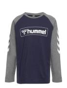 Hmlbox T-Shirt L/S Sport T-shirts Long-sleeved T-Skjorte Multi/patterned Hummel