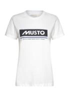 W Musto Tee 2.0 Sport Women Sport Clothing Sports Tops & T-shirts Sport T-Skjorte White Musto