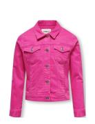 Kogamazing Colored Jacket Pnt Outerwear Jackets & Coats Denim & Corduroy Pink Kids Only